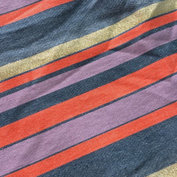 J.Crew Women's Gold Metallic Striped Mini Skirt size 8 - Picture 3 of 6